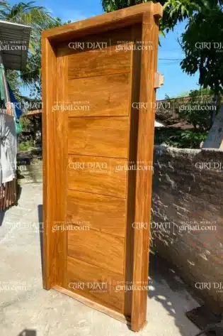 Pintu jati Minimalis dari samping