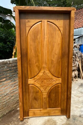 Pintu Kayu Jati Minimalis